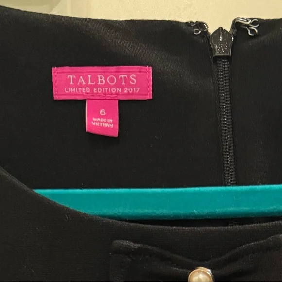 Talbots Sheath Lady Dress Limited Edition 2017 Bow Pearls size 6 - Picture 3 of 7